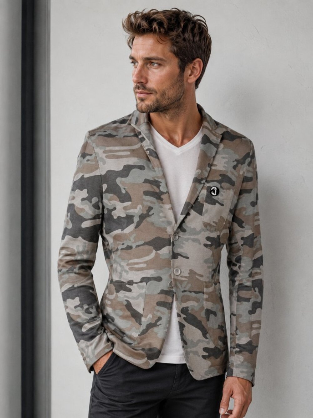 J Color Men's Camouflage Blazer – Size Large - Picture 2 of 9